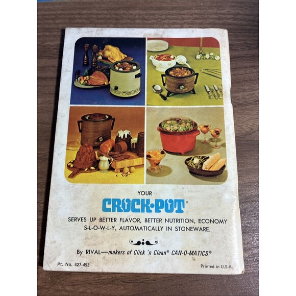 Vintage Rival Crock Pot Electric Stoneware Cooker Recipes Cookbook Cook Book - Picture 4 of 13